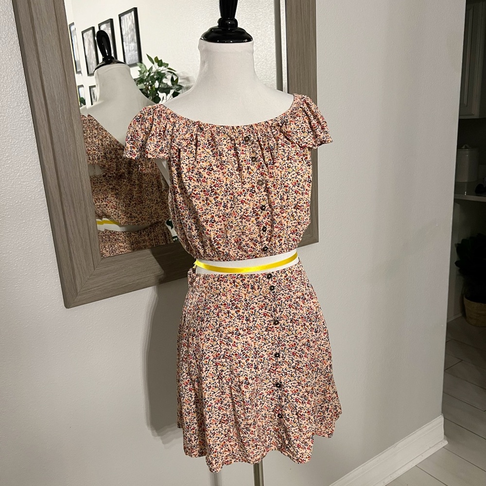 Matching Top + Skirt Set